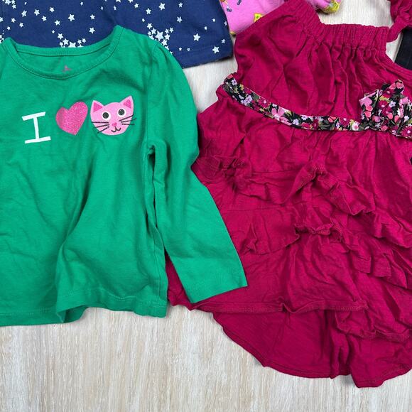 7 Piece Bundle Lot 12-18M Girls 18M Toddler Spongebob Jeans Dress Top Clothes - Picture 4 of 14